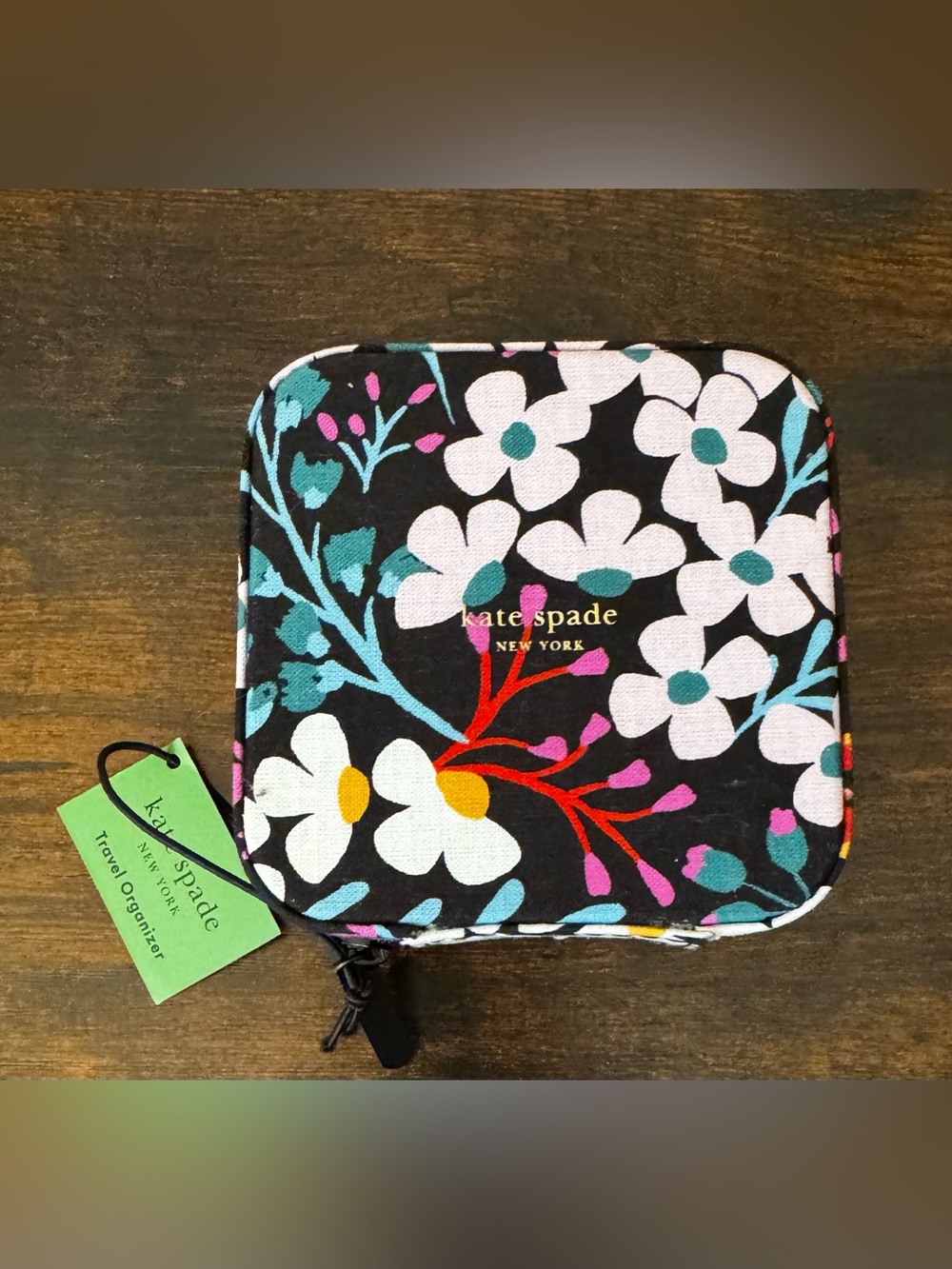 kate spade Black Floral Travel Jewelry Organizer - Picture 5 of 5